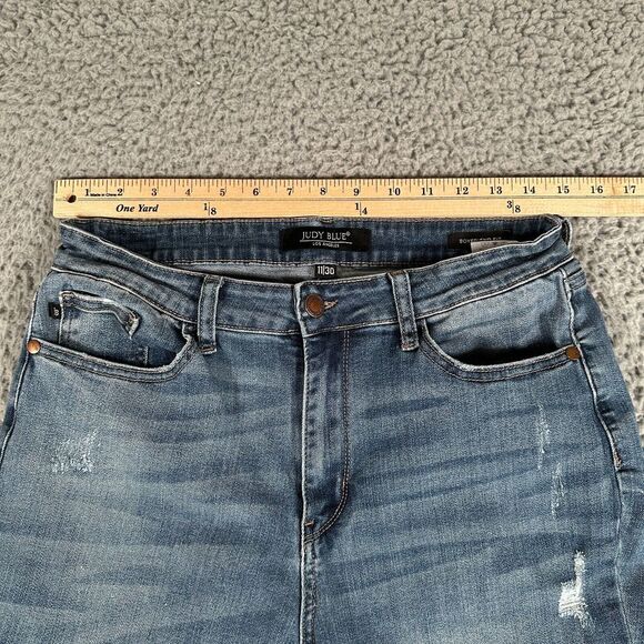 Judy Blue Women's Boyfriend Jeans - Classic Blue - Picture 6 of 13